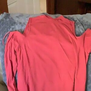 Stylish Pink Cold Shoulder Top